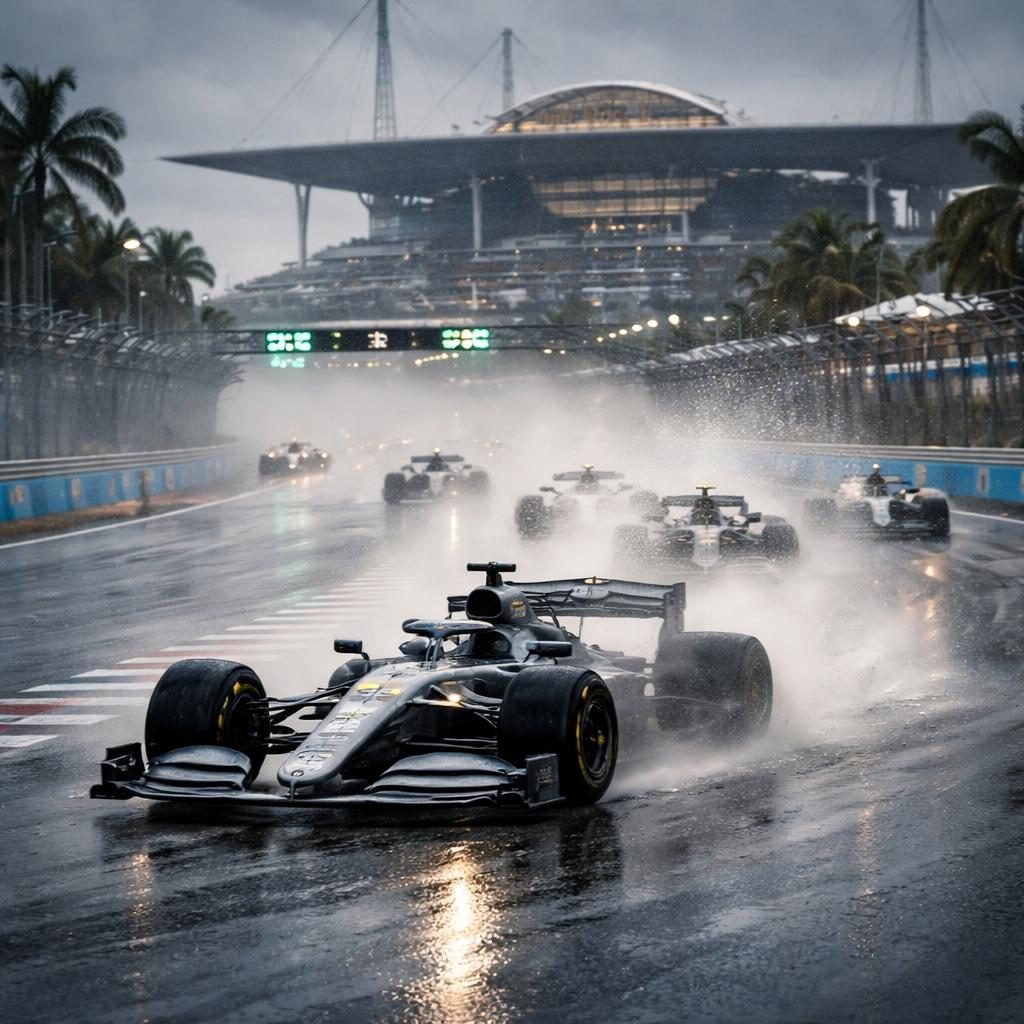 GP de Miami 2026: Antonelli gana, lluvia adelanta la carrera de F1