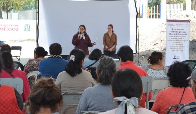Semarnat e INPI presentan programa de 12 años para restaurar la Presa Endhó