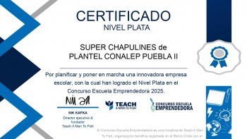 Estudiantes de Conalep Puebla crean tamales de chapulín y ganan certificación internacional
