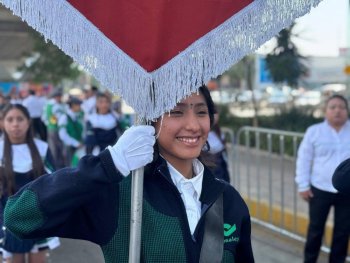 Conalep Puebla participa con 350 integrantes en desfile del 164 aniversario de la Batalla del 5 de mayo