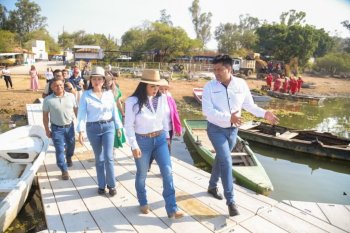 Gobierno de Oaxaca evalúa potencial turístico de la presa Lázaro Cárdenas en Huajuapan