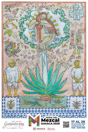 Shinzaburo Takeda crea la imagen oficial de la Feria del Mezcal 2026 en Oaxaca