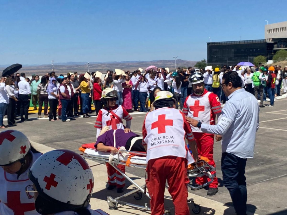 Más de 14 mil 500 personas participan en Simulacro Nacional en Zacatecas