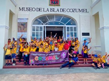 FPMC abre sus puertas a más de 90 scouts para fomentar la educación ambiental en Cozumel