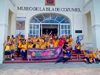 FPMC abre sus puertas a más de 90 scouts para fomentar la educación ambiental en Cozumel