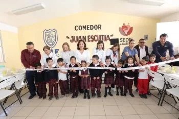 Gobierno de Zacatecas beneficia a 200 estudiantes con nuevo comedor escolar en Fresnillo