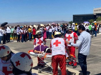 Más de 14 mil 500 personas participan en Simulacro Nacional en Zacatecas