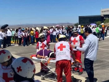 Más de 14 mil 500 personas participan en Simulacro Nacional en Zacatecas