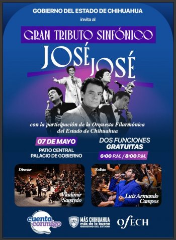 Maru Campos invita al Tributo Sinfónico a José José por el Día de las Madres en Palacio de Gobierno