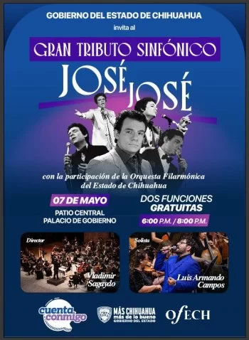 Maru Campos invita al Tributo Sinfónico a José José por el Día de las Madres en Palacio de Gobierno