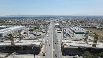 Cierres viales en SLP por montaje de trabes en puente elevado este fin de semana