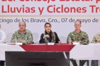 Gobernadora de Guerrero instala Comisión Permanente de Análisis Meteorológico ante temporada de lluvias