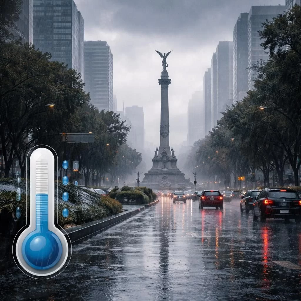 Frente frío 50 provoca descenso de temperatura y lluvias en CDMX