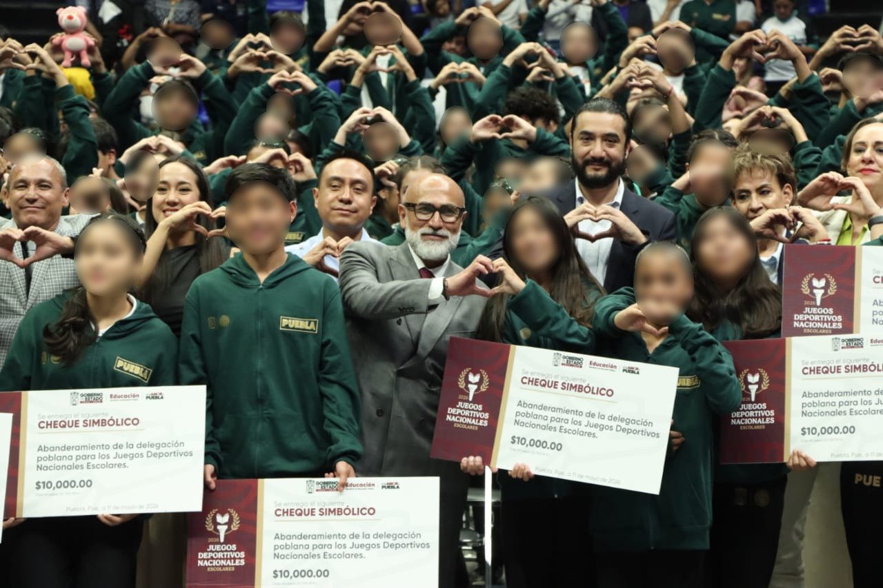 Gobierno de Puebla dará 10 mil pesos a atletas escolares antes y después de competencias nacionales