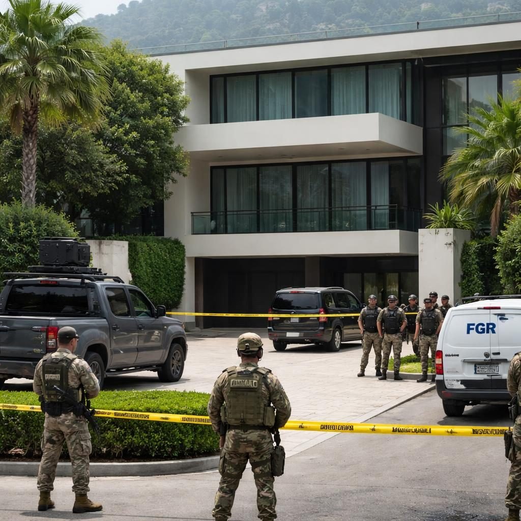 Marina y FGR resguardan residencia en San Pedro vinculada al 'Señor de los Buques'
