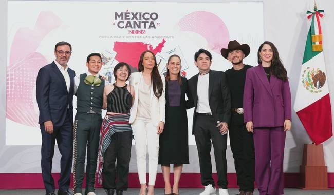 Sheinbaum lanza segunda edición de México Canta para promover música sin apología de la violencia