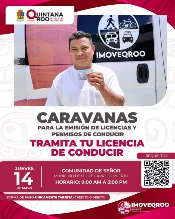 IMOVEQROO acerca trámites de licencias a comunidades de Quintana Roo