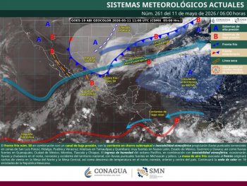 Lluvias intensas y tormentas azotarán Oaxaca por frente frío 50 y canal de baja presión
