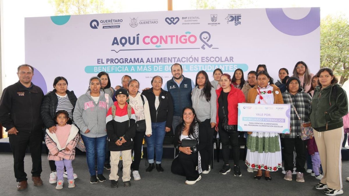 SEDIF y municipios entregan mobiliario para programa de Alimentación Escolar 2026 en Querétaro
