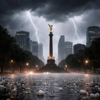 Clima hoy en CDMX: Lluvias fuertes con actividad eléctrica y granizo por la tarde