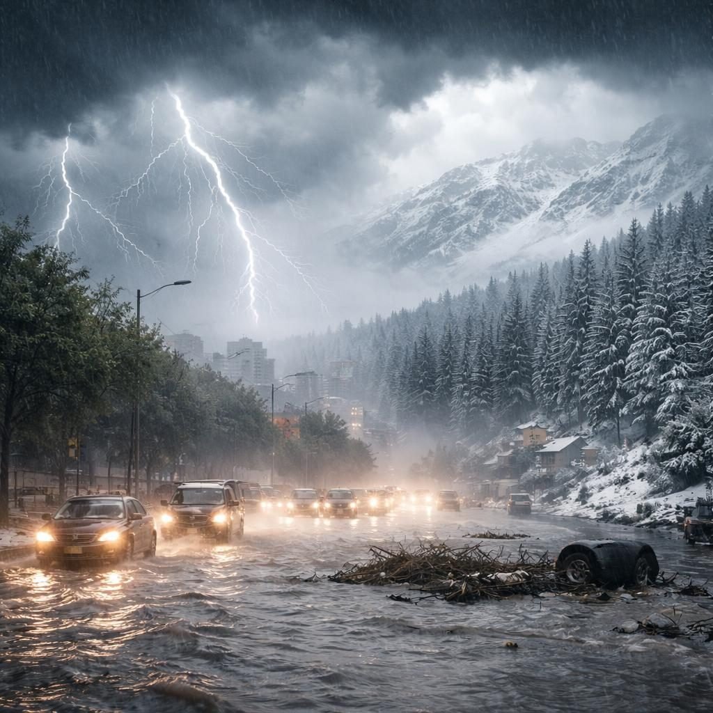 Lluvias torrenciales y frío extremo azotan México este 13 de mayo