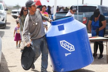Arranca programa "Agua para Todos" para beneficiar a 6 mil familias en Los Kilómetros de Juárez