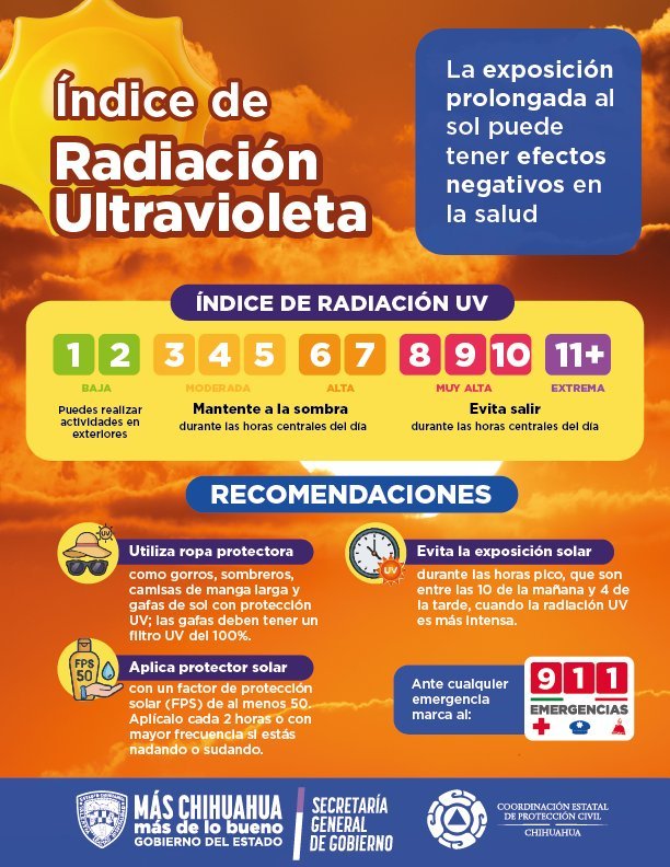 Chihuahua alcanzará hasta 39°C este fin de semana: Protección Civil