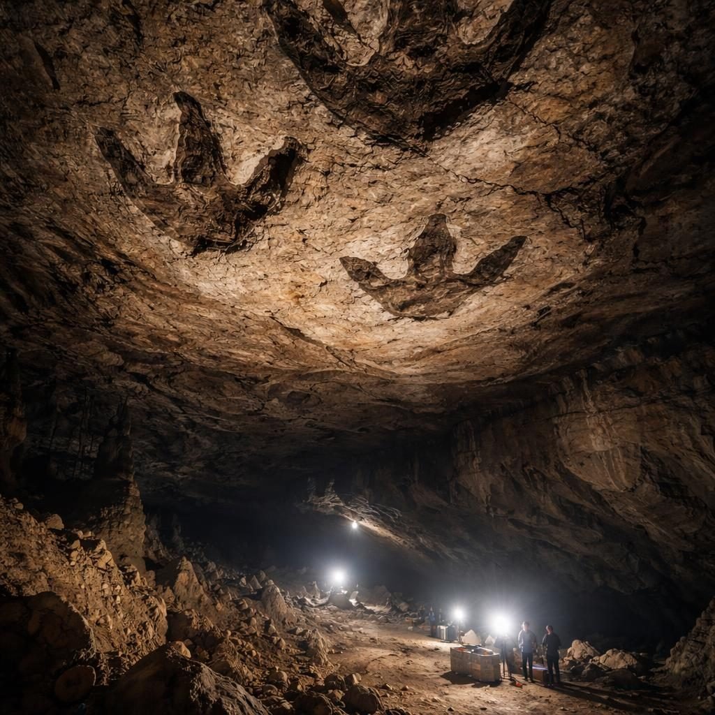 Francia explora una cueva a 500 metros de profundidad y encuentra en el techo huellas de dinosaurio: solo hay una explicación posible