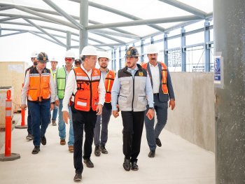 Estación Churubusco del Metro tiene avance del 100% en obra civil, supervisa Gobernador