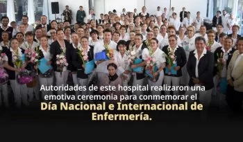 Hospital General de México reconoce labor del personal de enfermería en su día