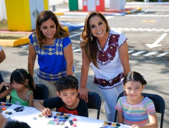 Parque del Maestro en Chetumal renace con zona de educación vial para niños: Mara Lezama