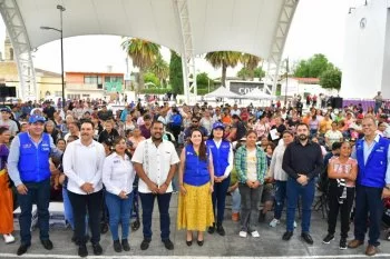 Tere Jiménez entrega más de 2 mil 200 apoyos alimentarios en Cosío, Aguascalientes