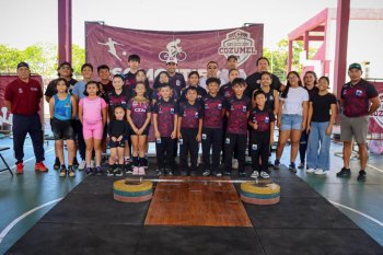 CODEQ respalda torneo de pesas "Forjando Campeones" en Cozumel para captar talentos