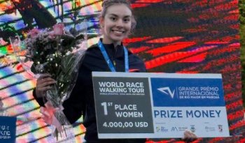 Marchistas mexicanos brillan en Portugal: Alegna González impone récord en medio maratón
