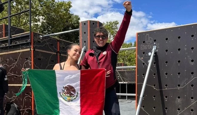 Mexicanas Sara Herranz y Marlene Coronel brillan en Copa Mundial de Parkour en Francia