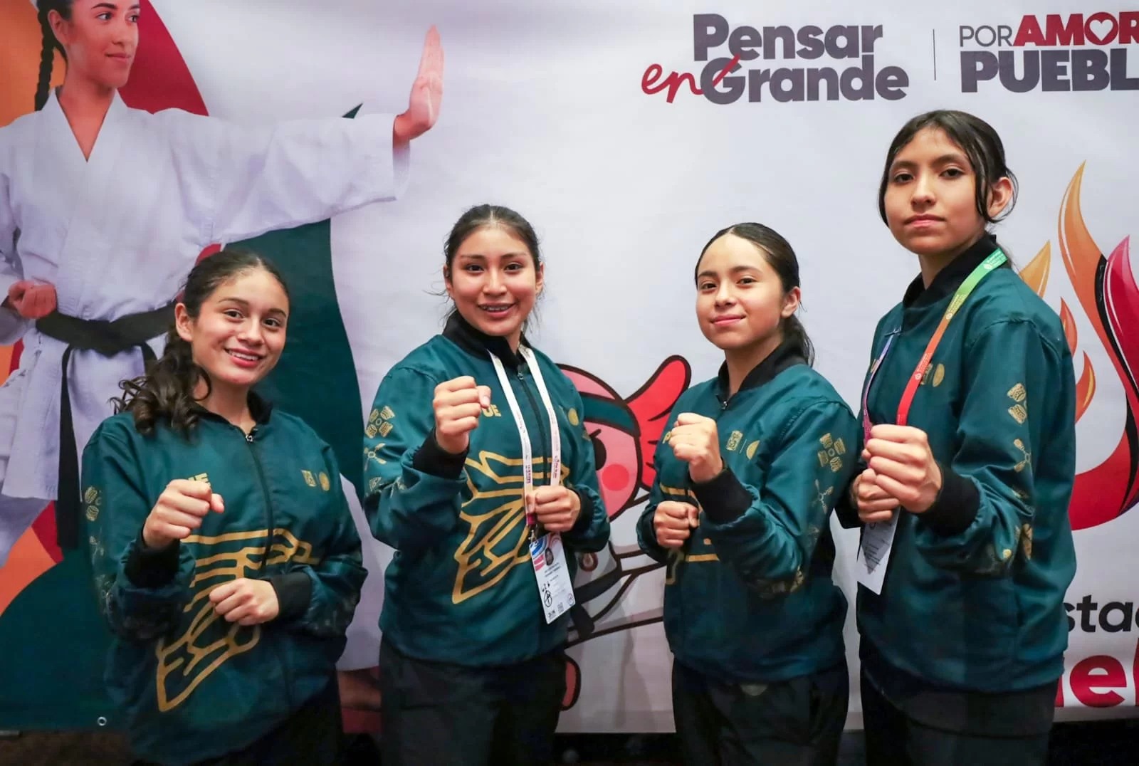 Puebla suma cuatro medallas en el primer día de karate en la Olimpiada Nacional CONADE 2026