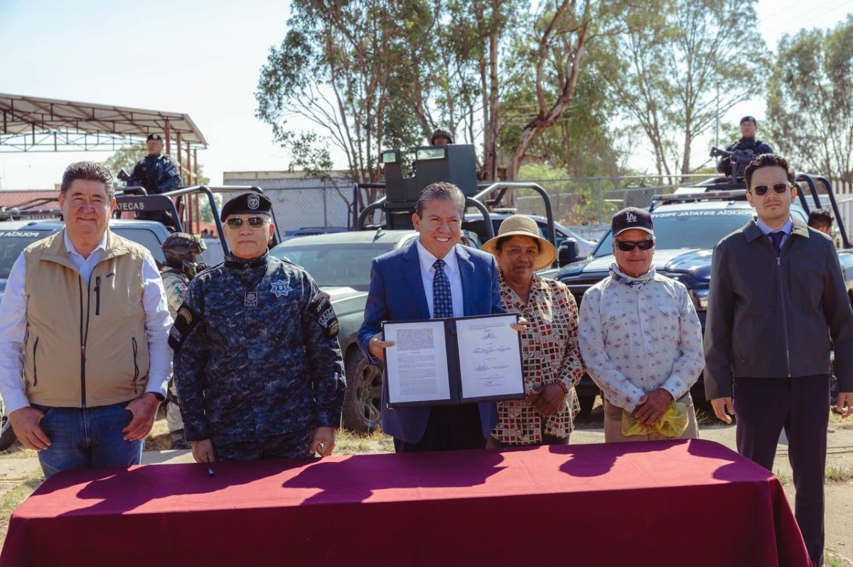 Gobernador David Monreal formaliza instalación de Destacamento Regional de Seguridad en Palmas Altas, Jerez
