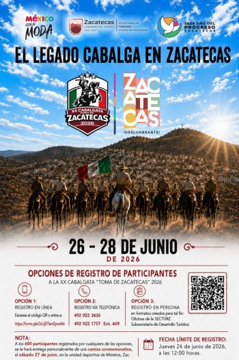 Cabalgata 'Toma de Zacatecas' 2026: tradición e historia volverán a recorrer el estado
