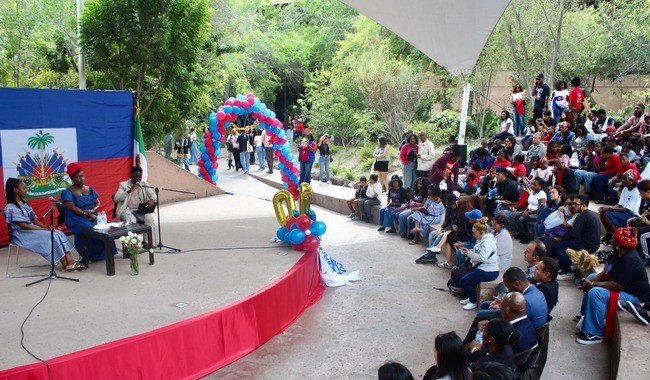 ADICH conmemora en Cecut el Día de la Bandera Haitiana y una década de presencia haitiana en México
