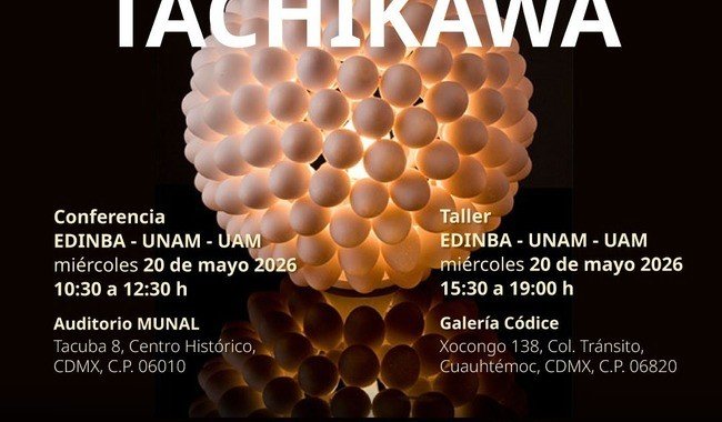 Eisuke Tachikawa impartirá taller y conferencia en el MUNAL sobre diseño y sostenibilidad