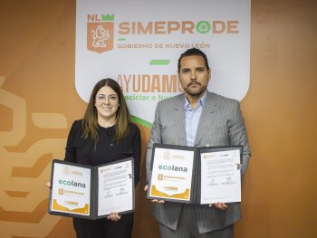 SIMEPRODE y Ecolana firman alianza para impulsar reciclaje juvenil en Nuevo León
