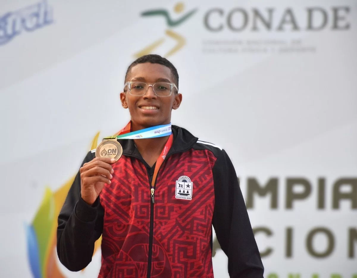 Atletismo de Quintana Roo suma dos oros, un bronce y un nuevo récord nacional en Olimpiada Nacional CONADE 2026