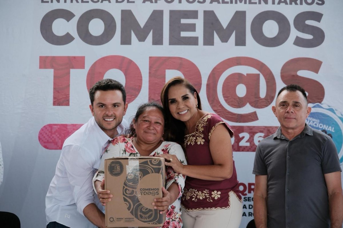 Mara Lezama entrega mil apoyos y 640 tarjetas del programa “Comemos Tod@s” en Cancún