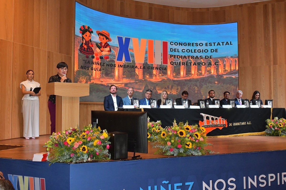 Secretaria de Salud inaugura Congreso Estatal de Pediatría en Querétaro