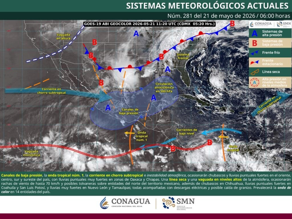 Lluvias y tormentas fuertes en Oaxaca: CEPCyGR pide precaución por encharcamientos y actividad eléctrica