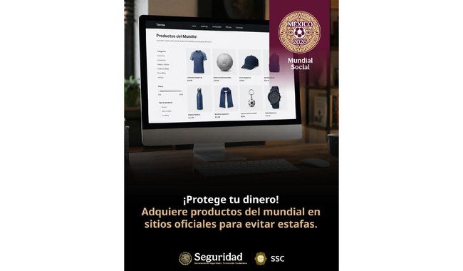 Policía Cibernética alerta sobre fraudes con productos apócrifos del Mundial