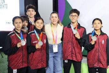 Taekwondo de Quintana Roo suma plata en equipos mixtos de la Olimpiada Nacional CONADE 2026