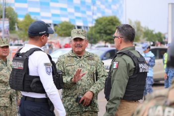 Despliegan operativo de seguridad con más de mil 760 elementos para el México vs Ghana en Puebla