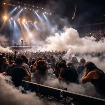 Lanzan gas lacrimógeno a Ricky Martin en pleno concierto en Montenegro