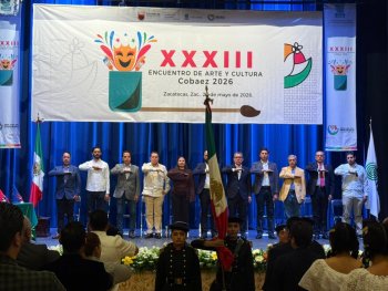 Más de 1,300 jóvenes participan en el XXXIII Encuentro de Arte y Cultura Cobaez 2026 en Zacatecas